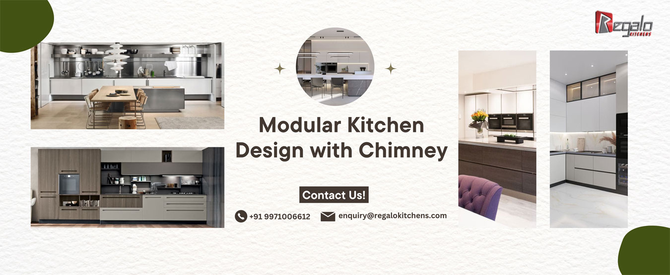 Modular Kitchen Design With Chimney