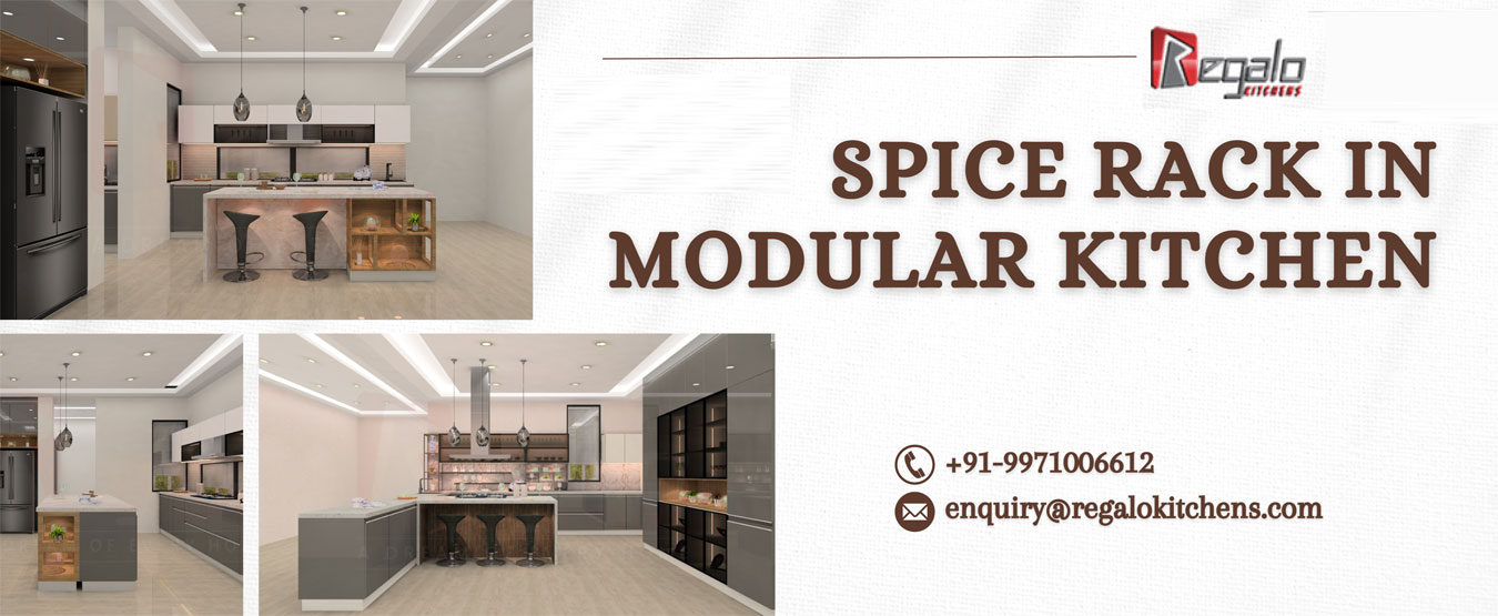 Spice Rack In Modular Kitchen