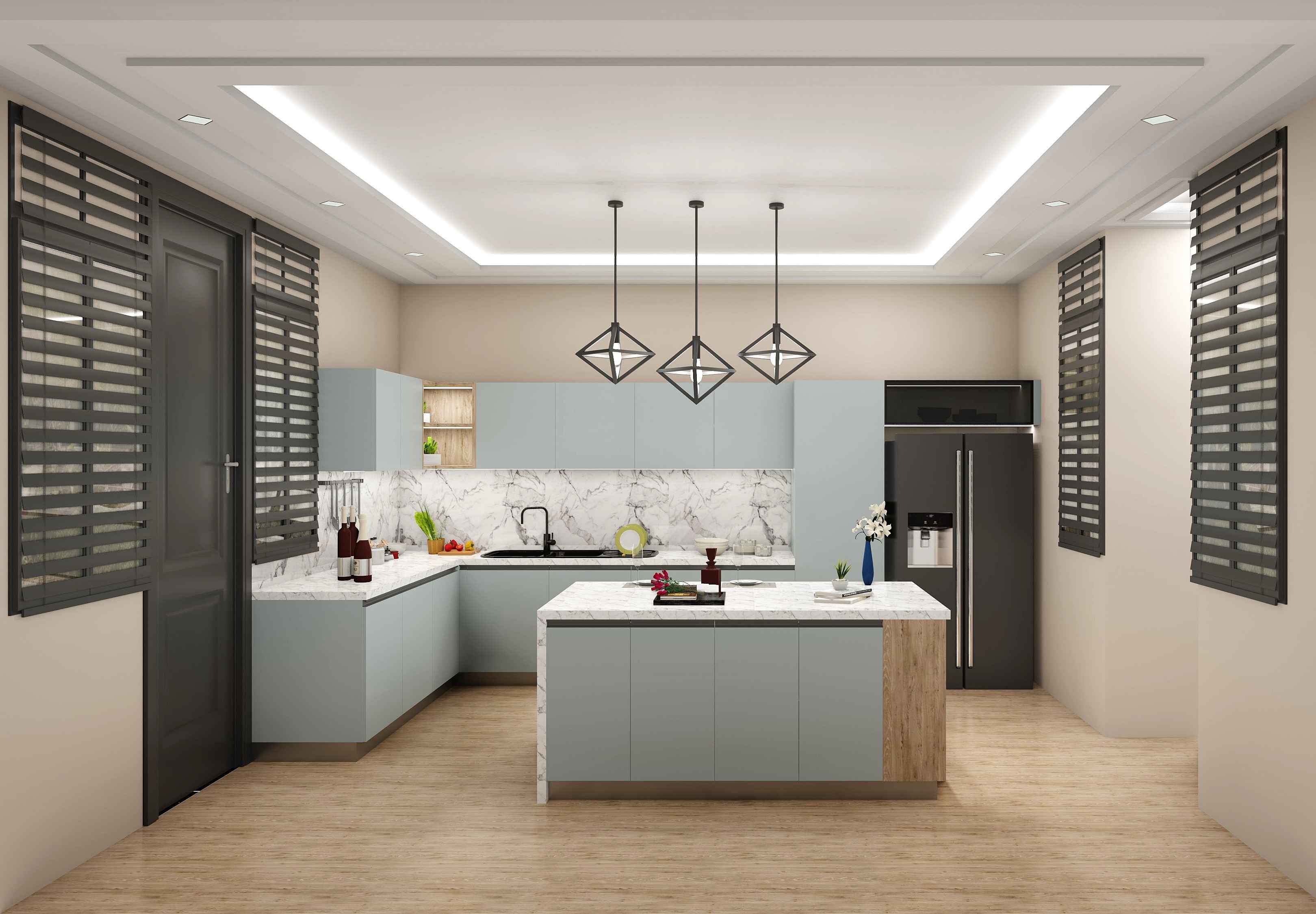 Aesthetic Trendy Island Kitchen Design