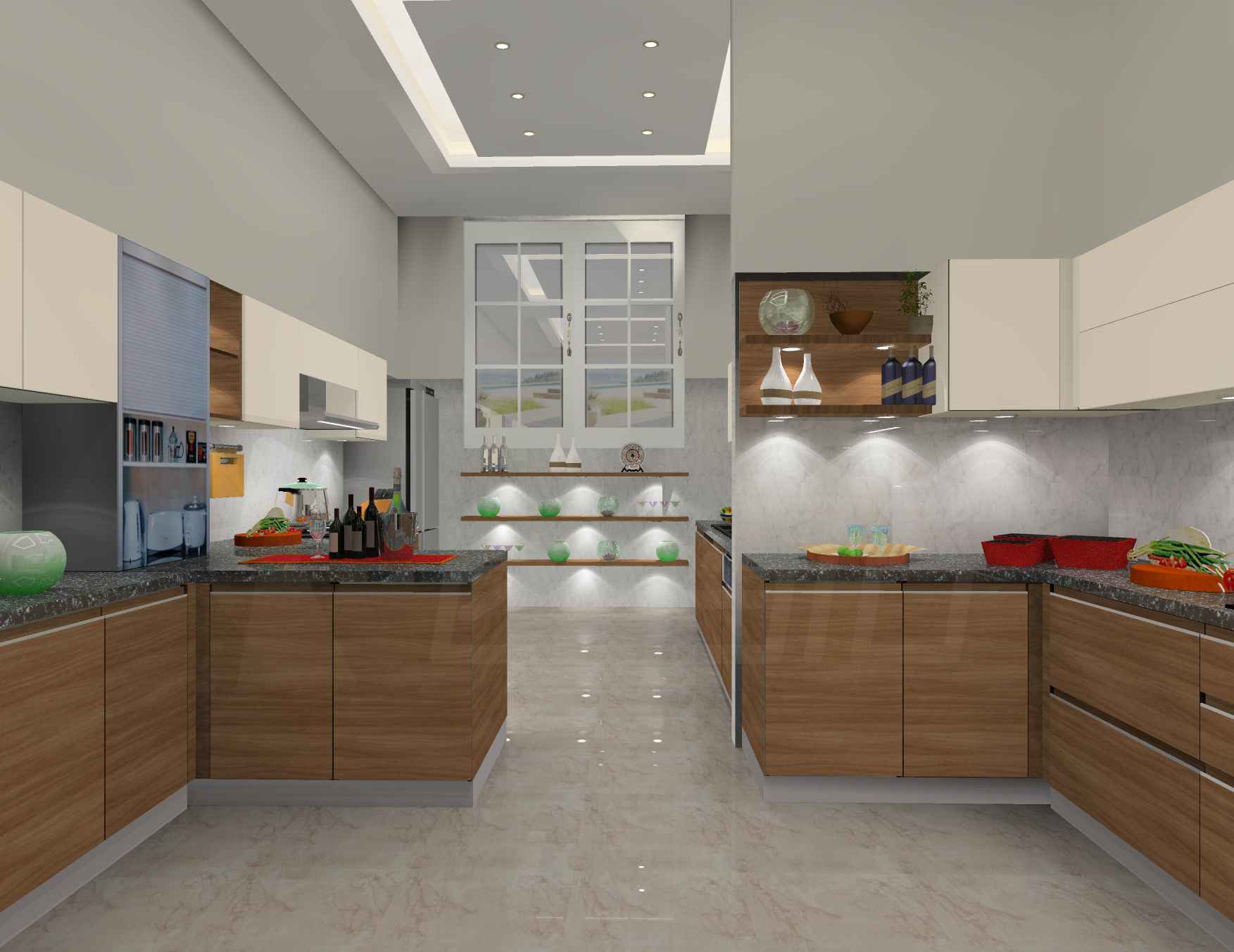 Connecting Island Kitchen modular Design