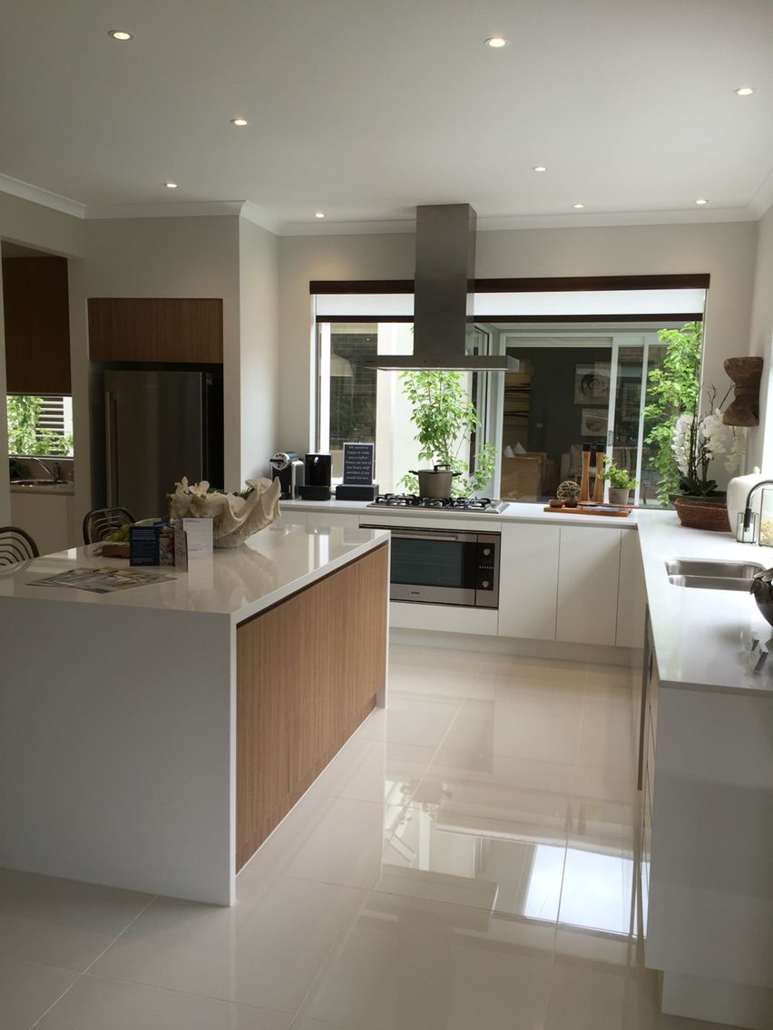 Sunlight Welcoming White Modular Kitchen Design