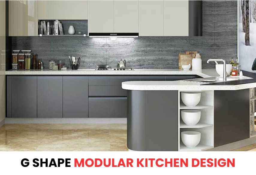G Shape Modular Kitchen Design