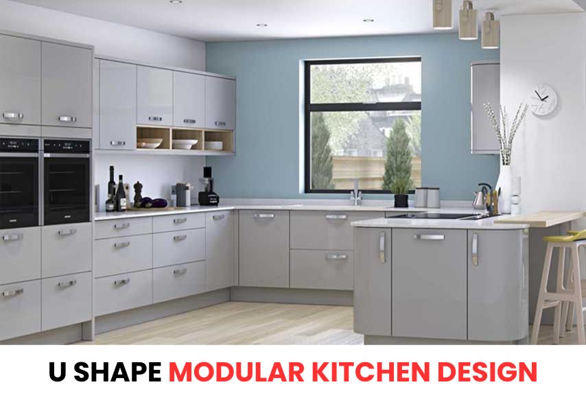U Shape Modular Kitchen Design