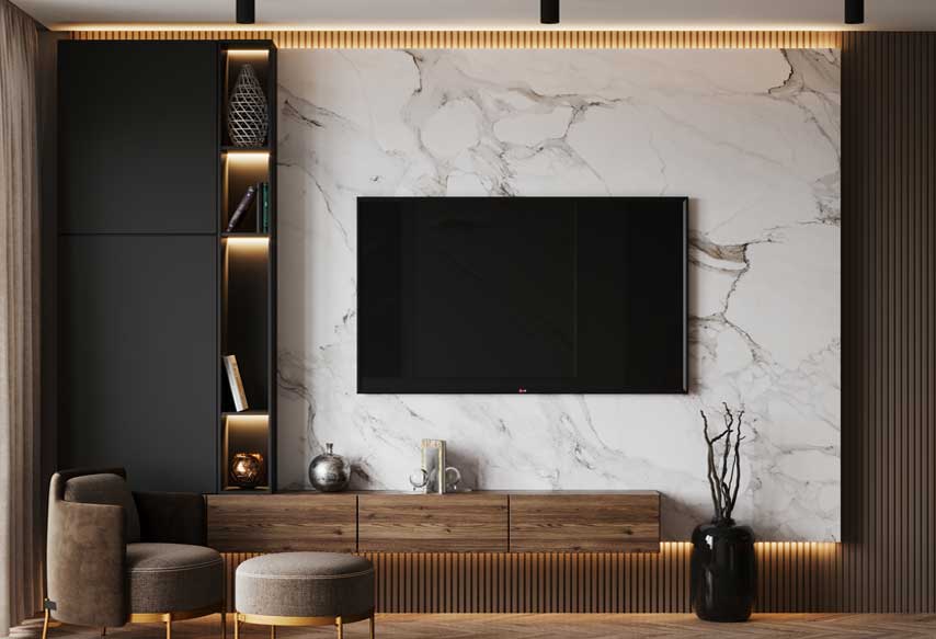 LCD Panel Design Tv Panel Design At Regalo Kitchens