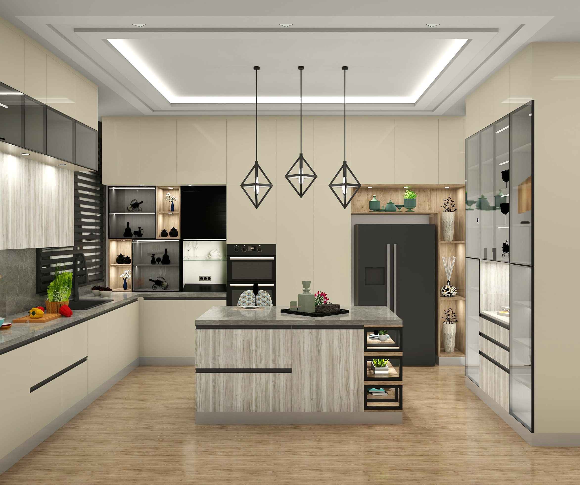 Exquisite Latest Modular Island Kitchen Design