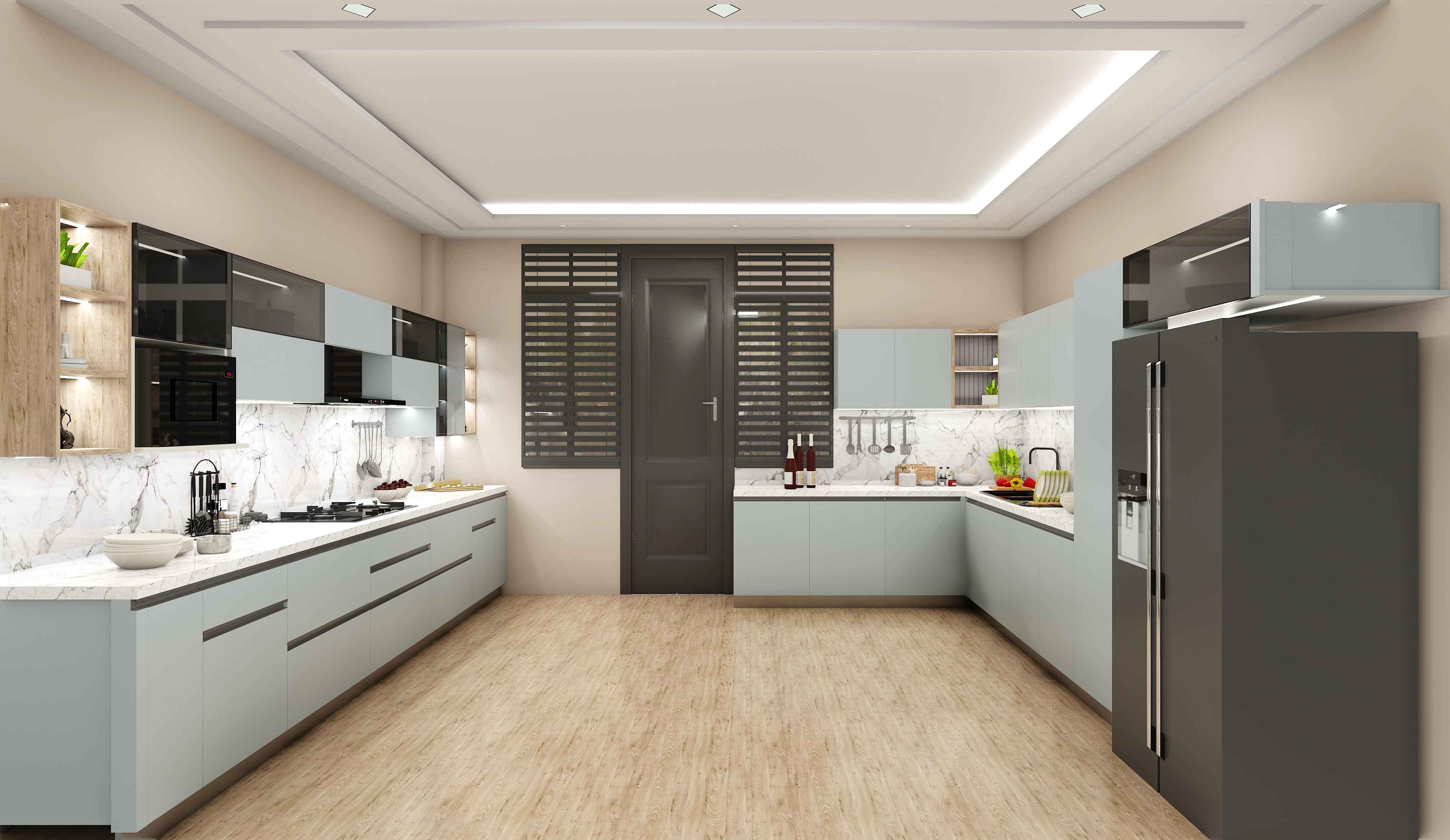 Gorgeous Culinary Parallel Modular Kitchen Design