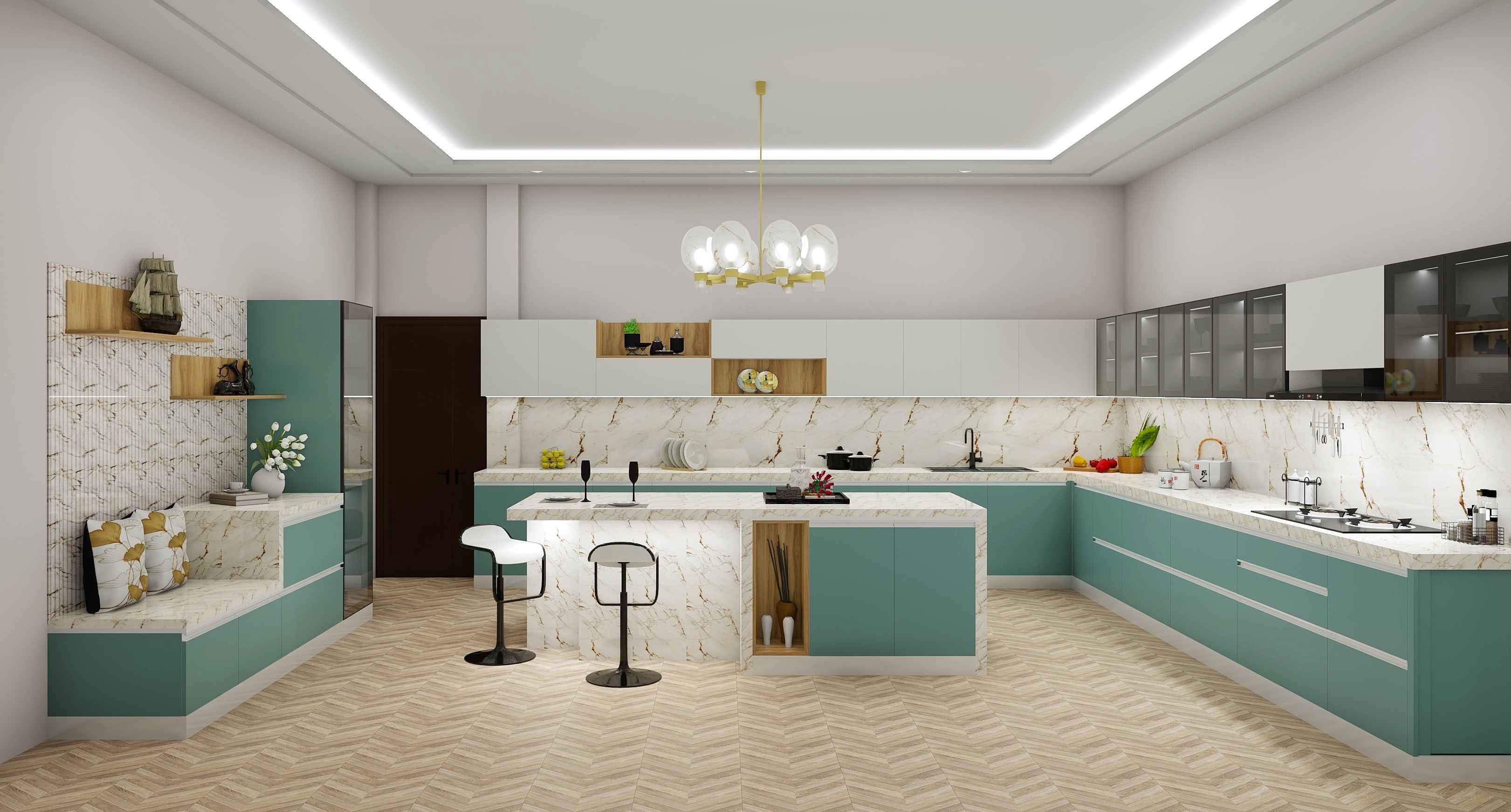 Gorgeous Island Kitchen Modular Design