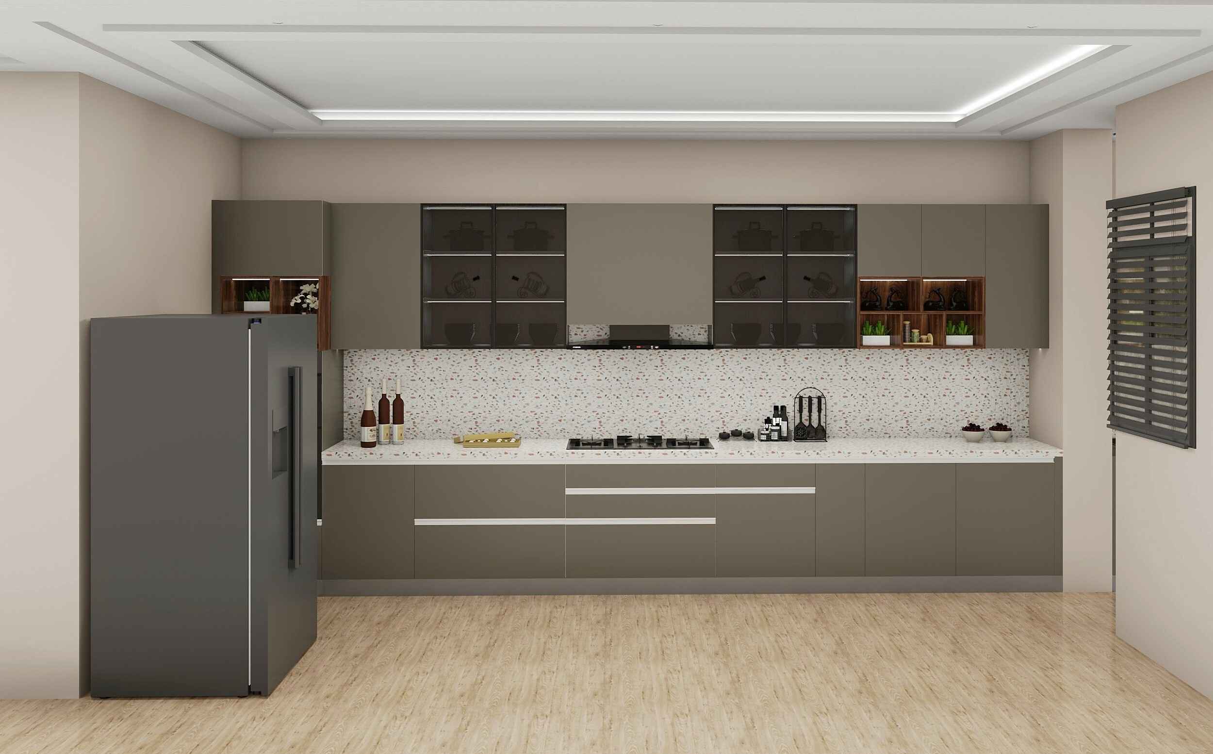 Inline Latest Design Modular Kitchen