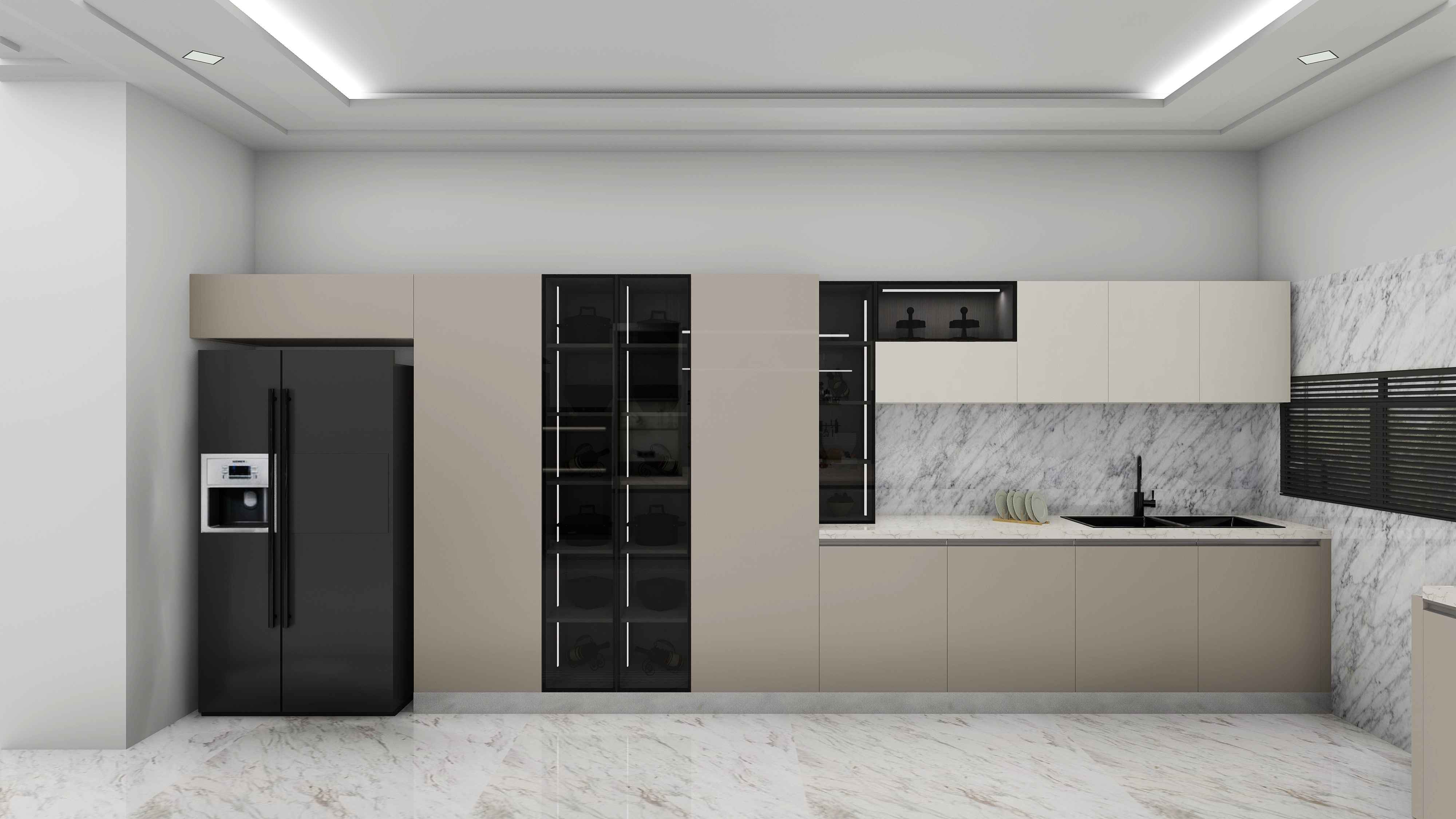 Inline Modish Kitchen Design