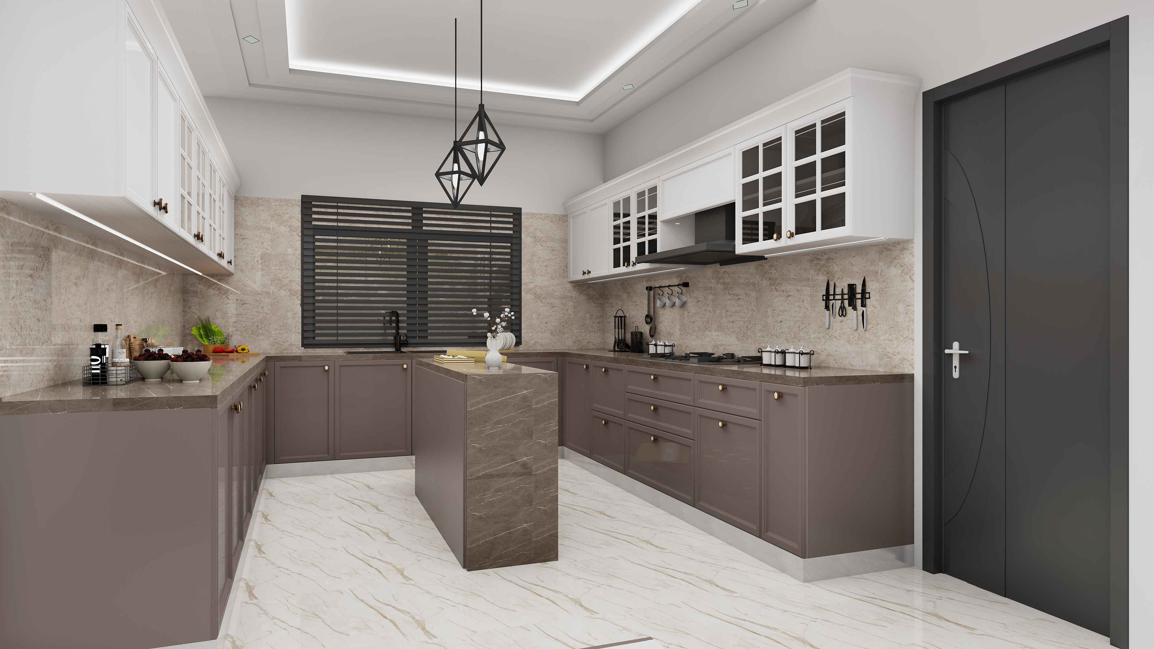 Island Cullinary Modular Kitchen Design