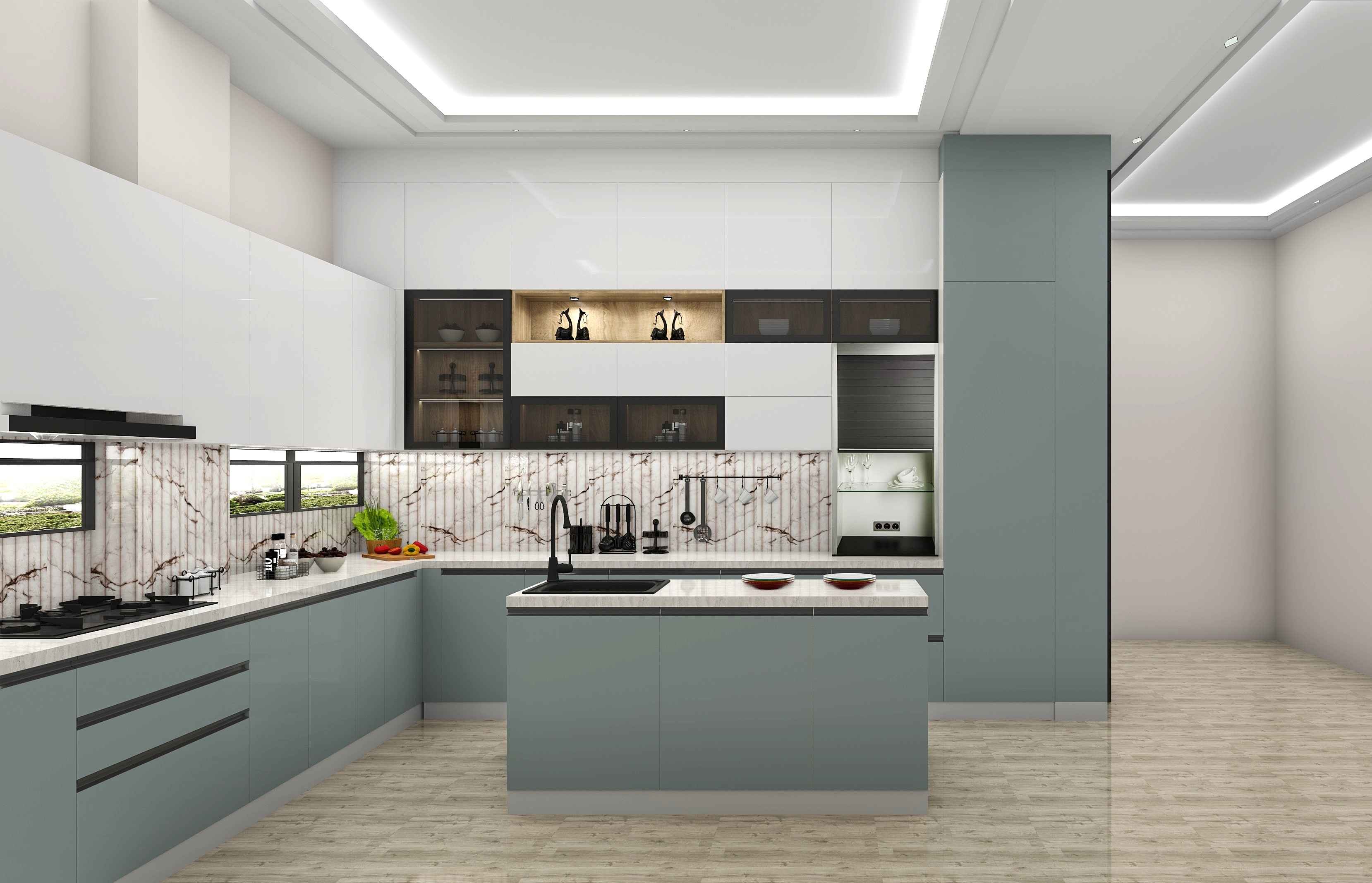 Island Kitchen Cullinary Modular Design