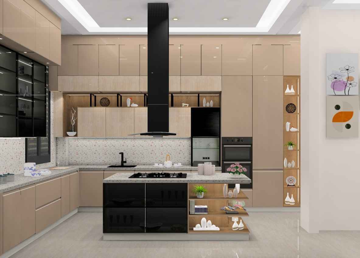 Island Luxurious Modular Kitchen Design