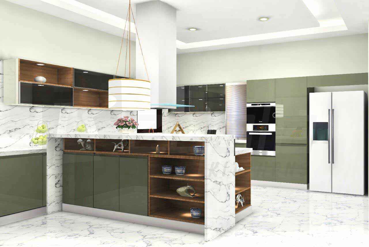 Island Luxurious Perfect Modular Kitchen Design