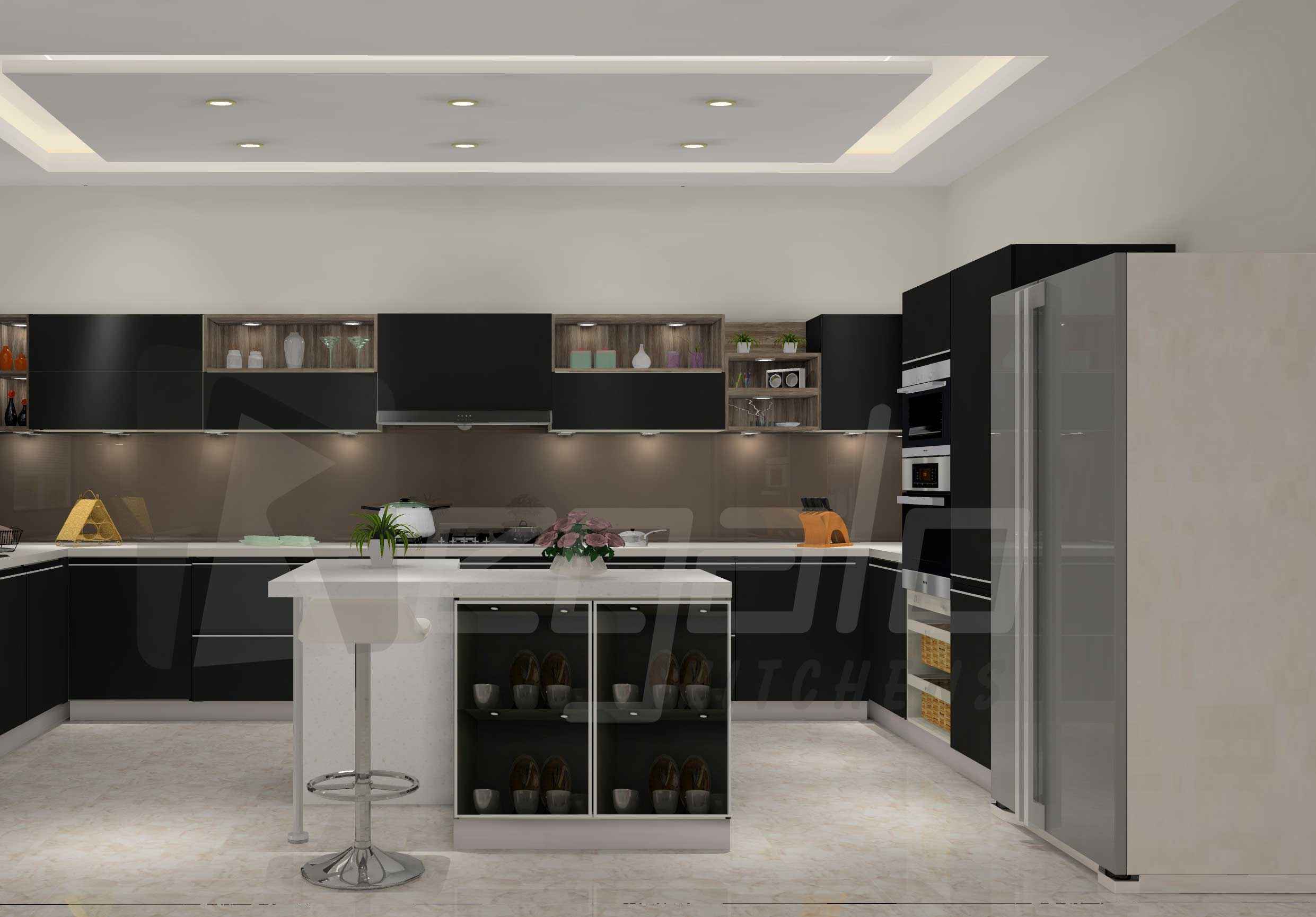 Island Modern Modular Kitchen Design