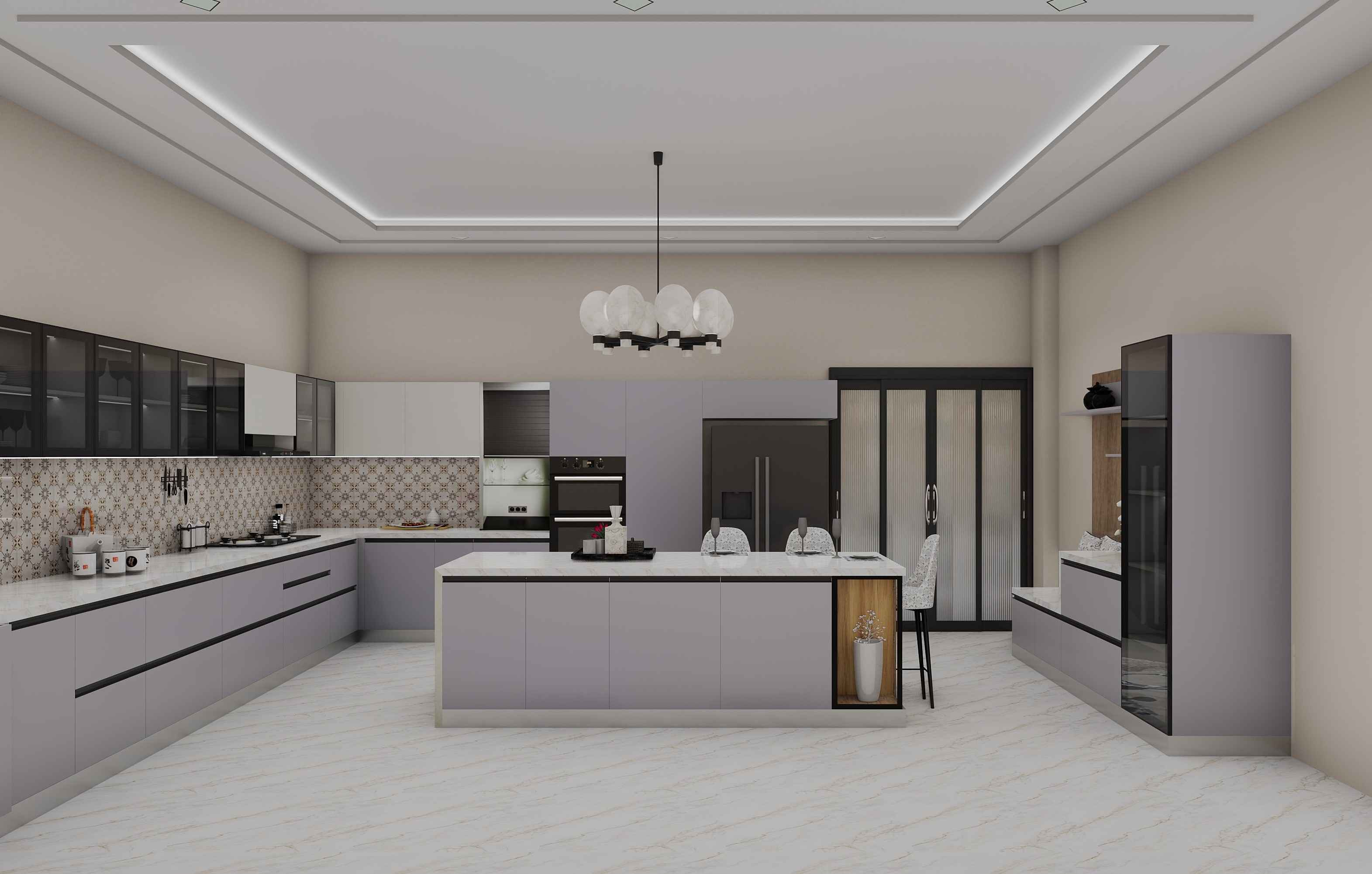 Island Modular Culinary Kitchen Design