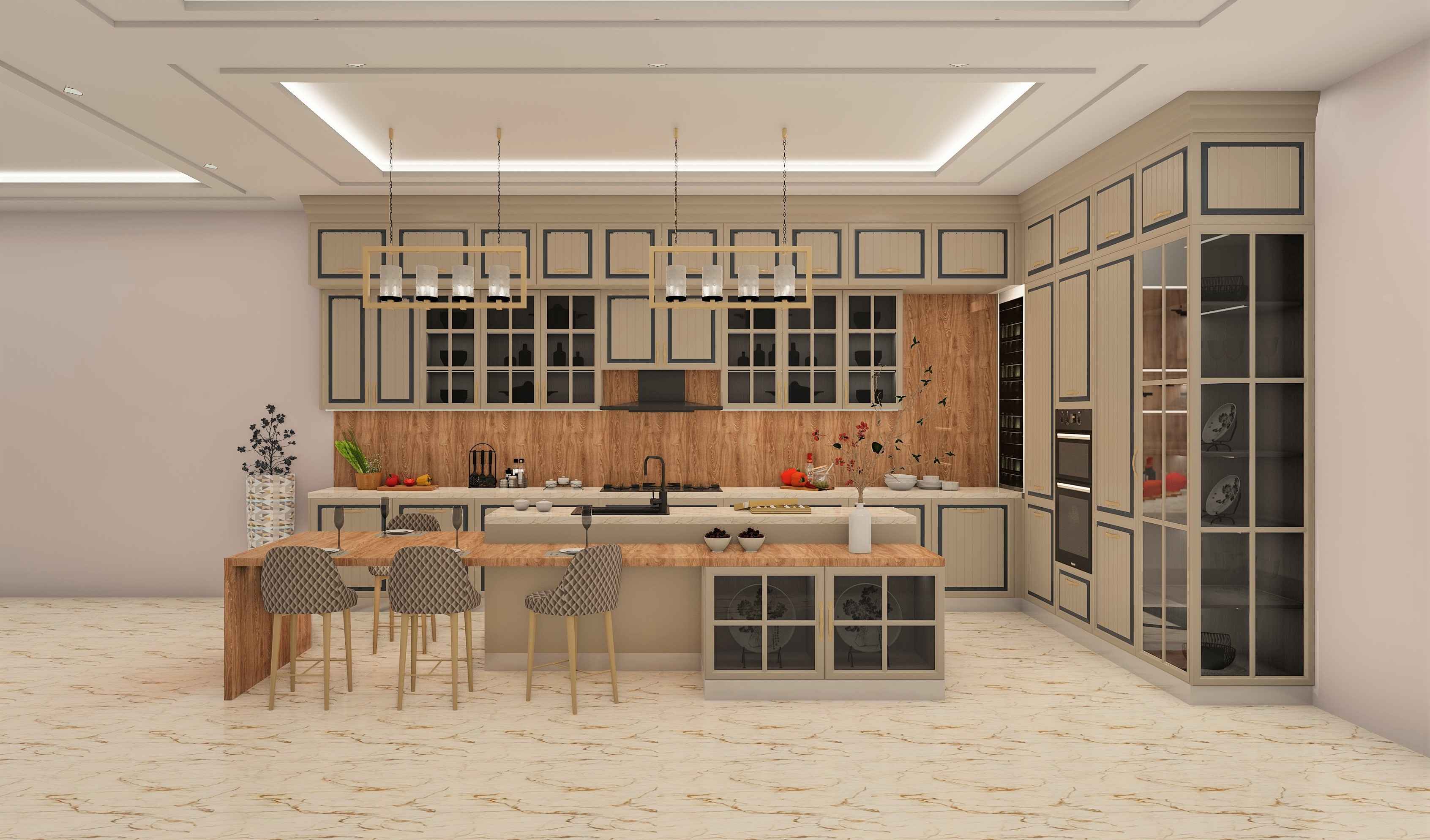 Italian Voguish Modular Kitchen Design