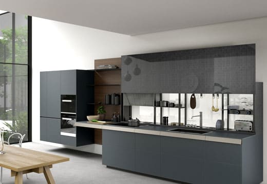 inline modular kitchen design