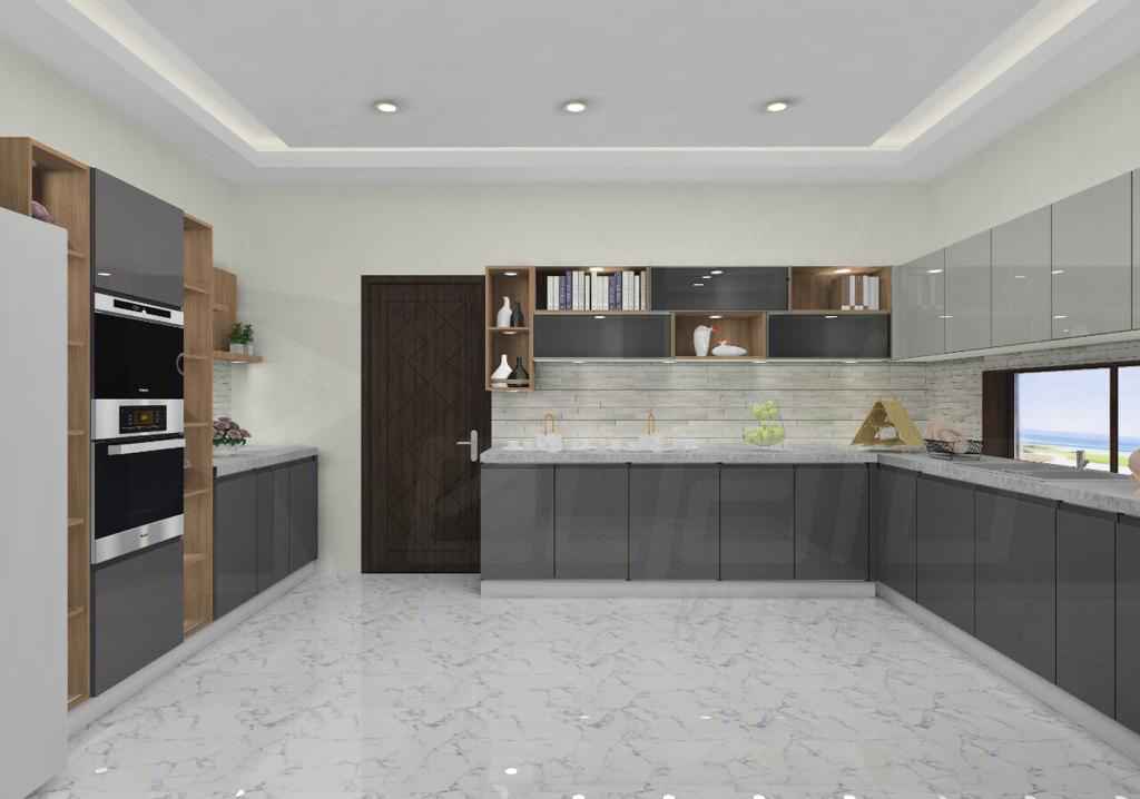 L Shape Luxurious Kitchen Design