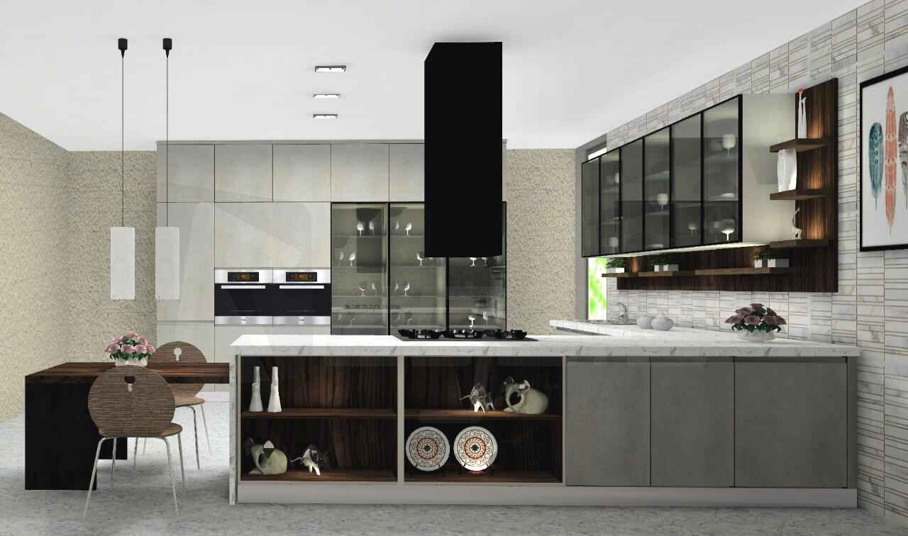 L Shape Perfect Versatile Kitchen Design