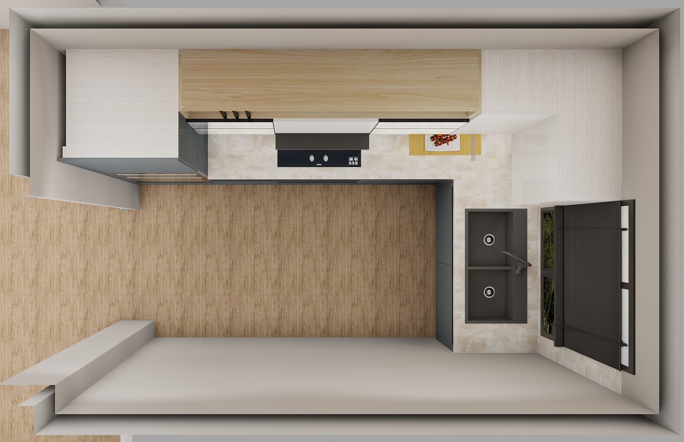 L Shaped Modular Kitchen Design