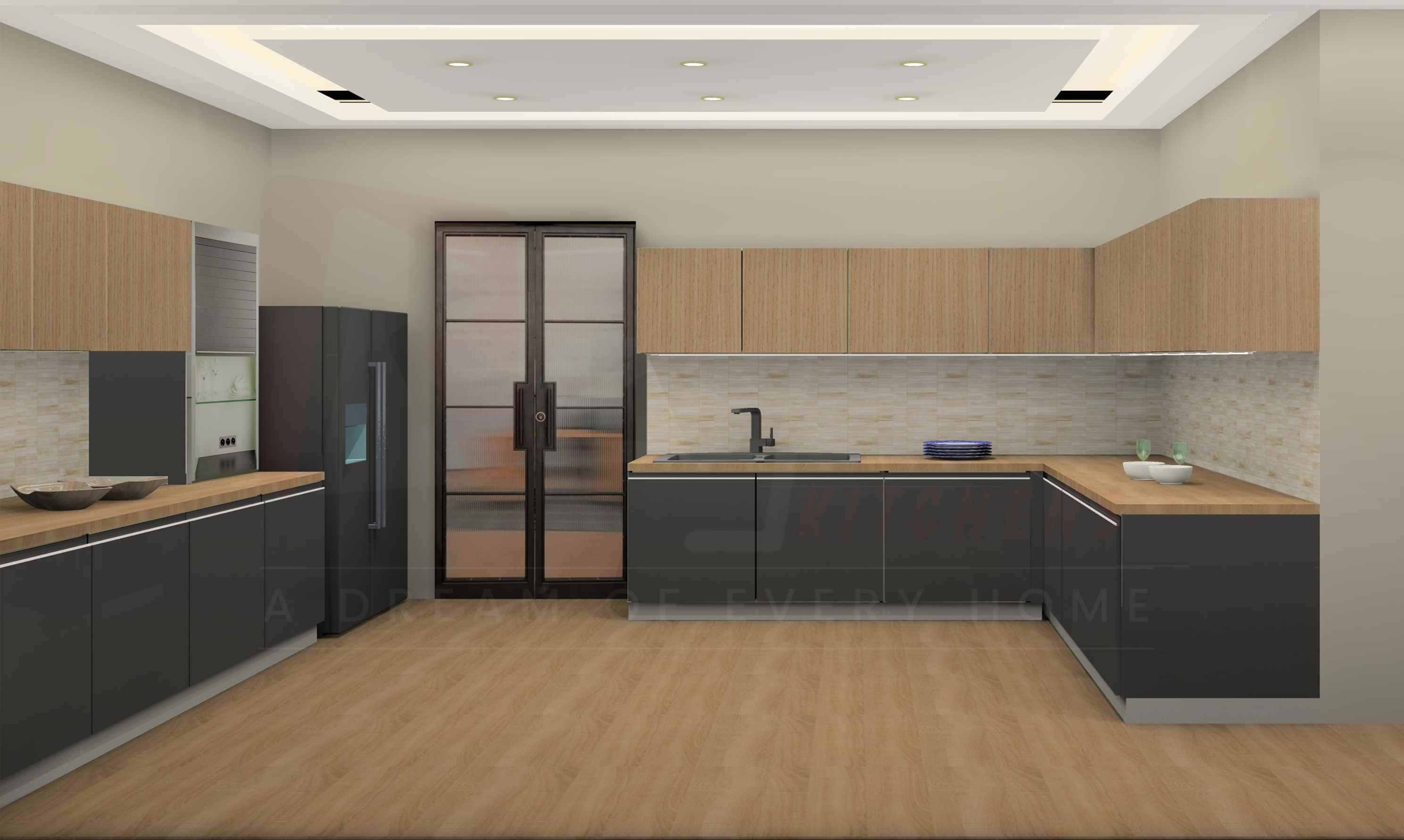 L Shaped Perfect Modular Kitchen Design