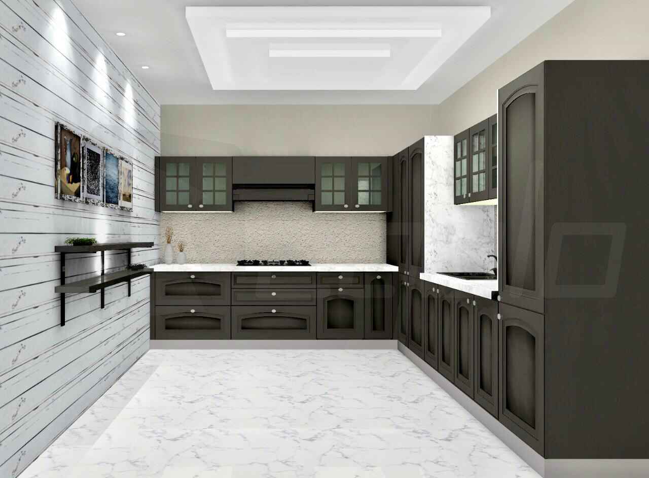 I Stylish Shaped Luxury Kitchen Design