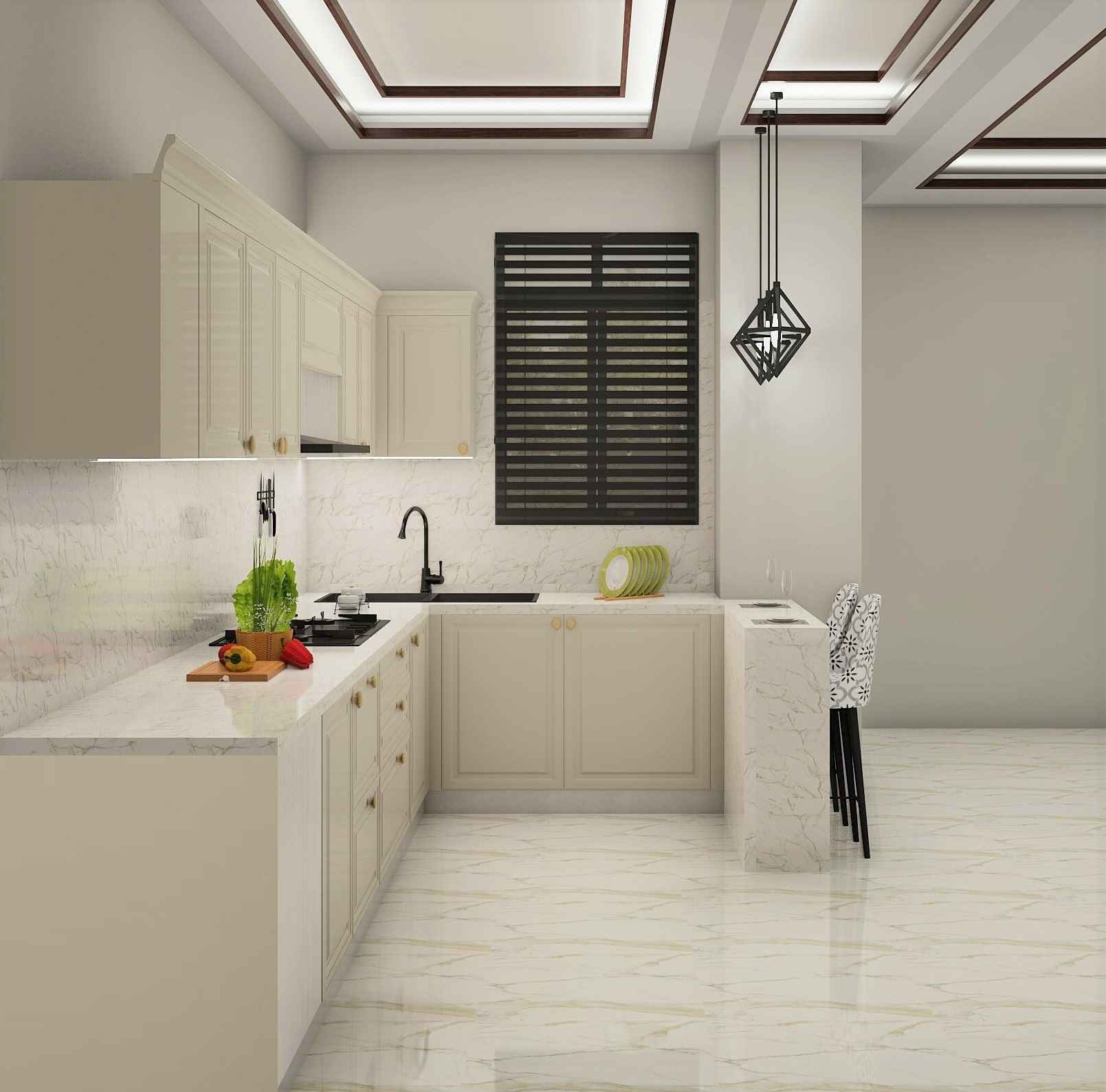 Latest G Shaped Modular Kitchen Design