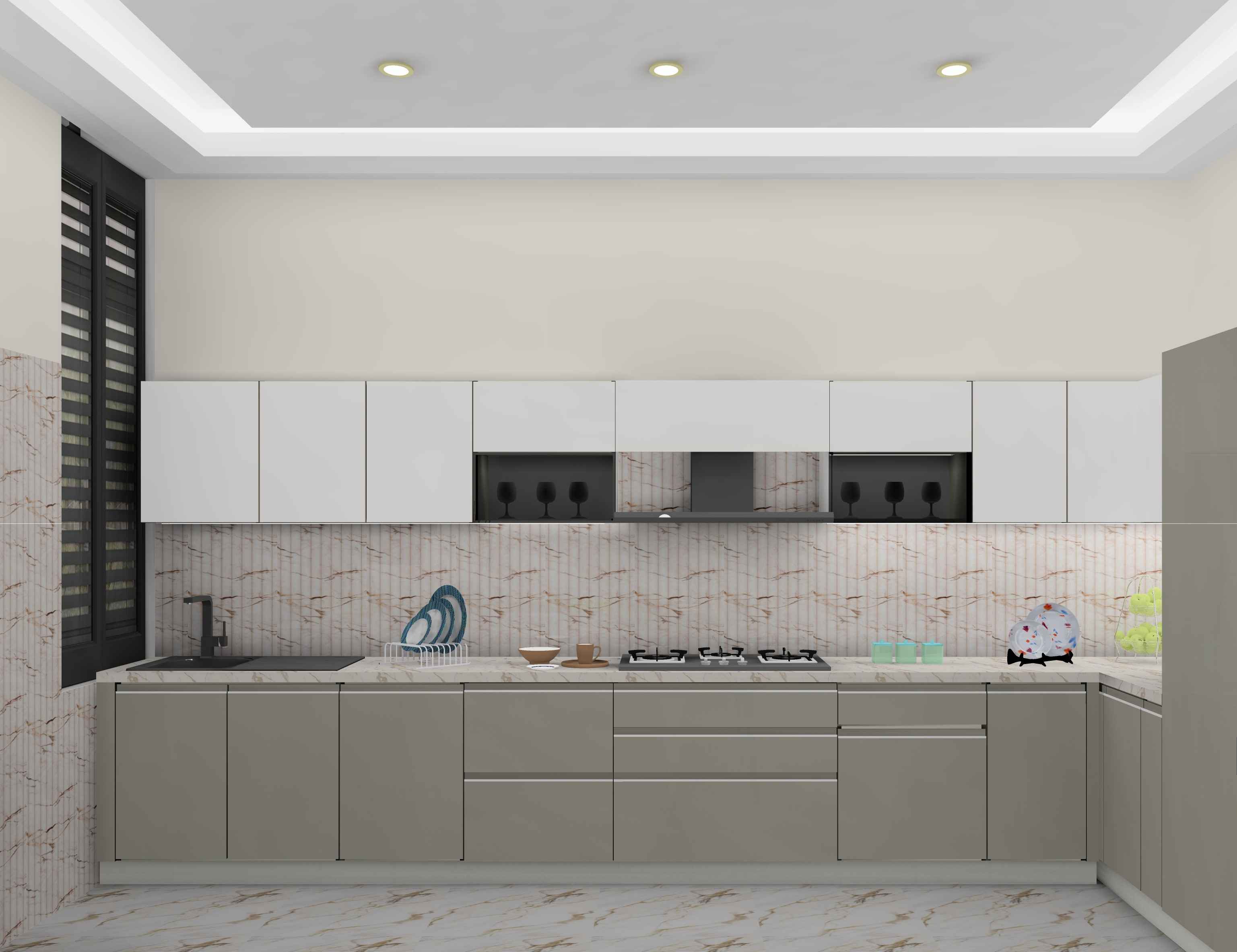 Latest Inline Modular Kitchen Design