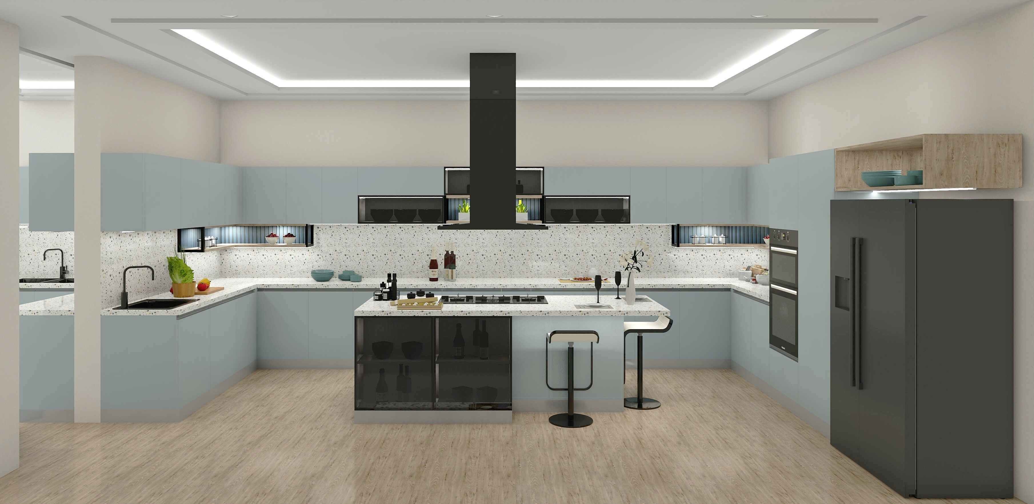 On Trend Island Modular Kitchen Design