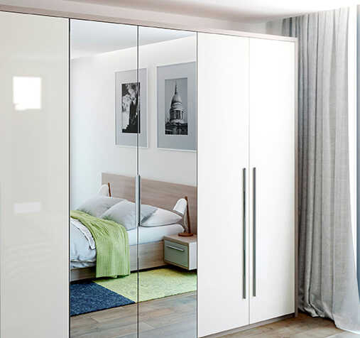 openable shutter modular wardrobe design