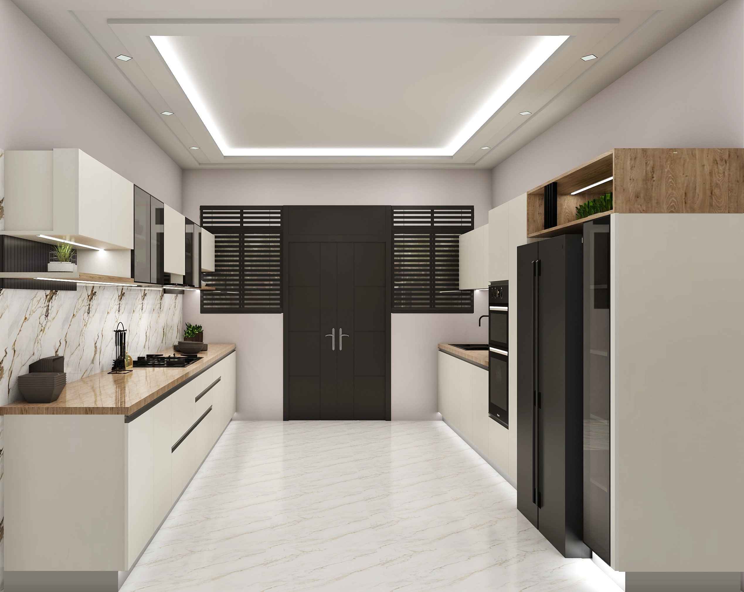 Parallel Goregous Modular Kitchen Design