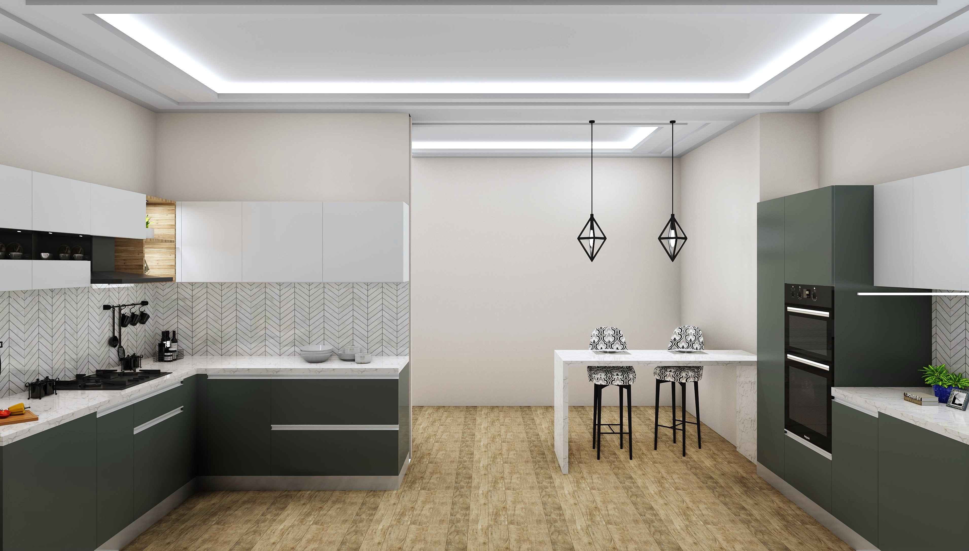 Parallel Modern Kitchen Modular Design