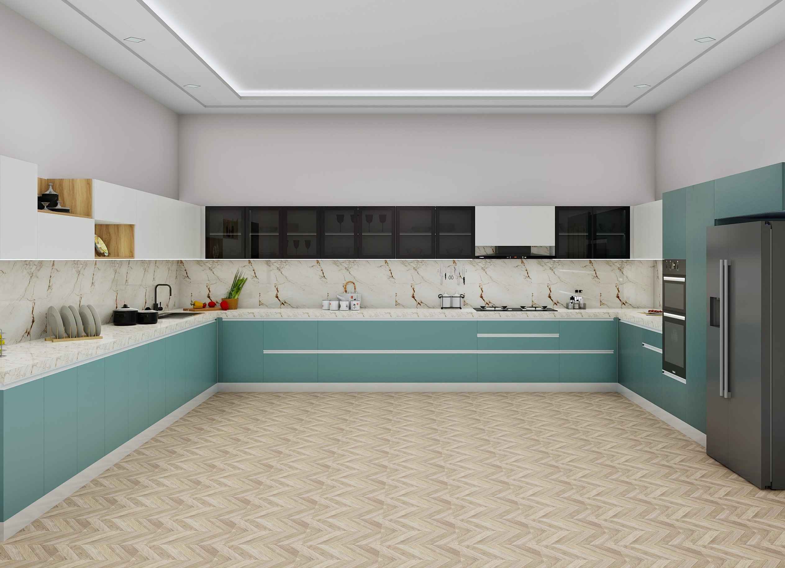 Radiant Cookspace U Shaped Modular Kitchen Design