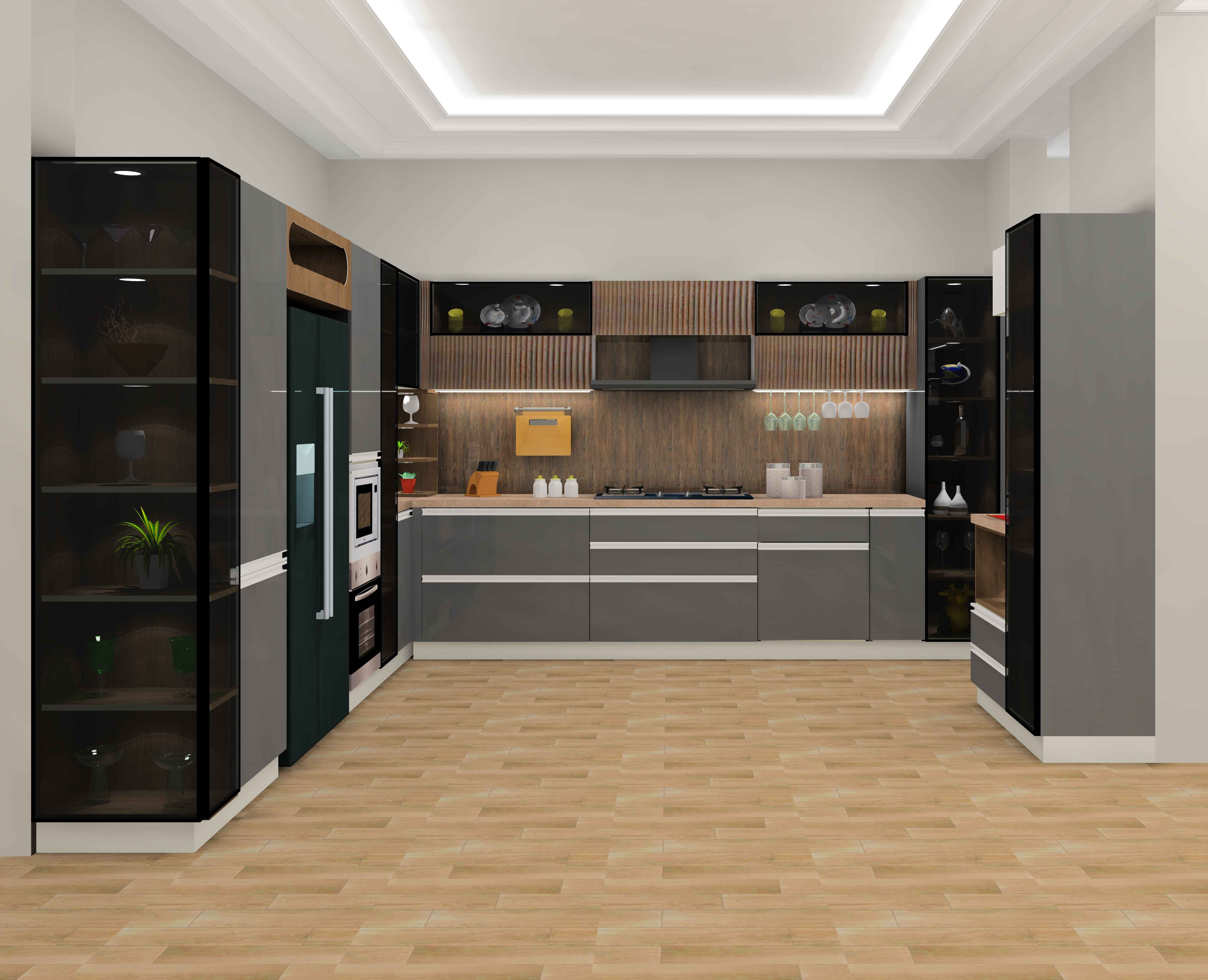 Stylish G Shaped Modish Kitchen Design