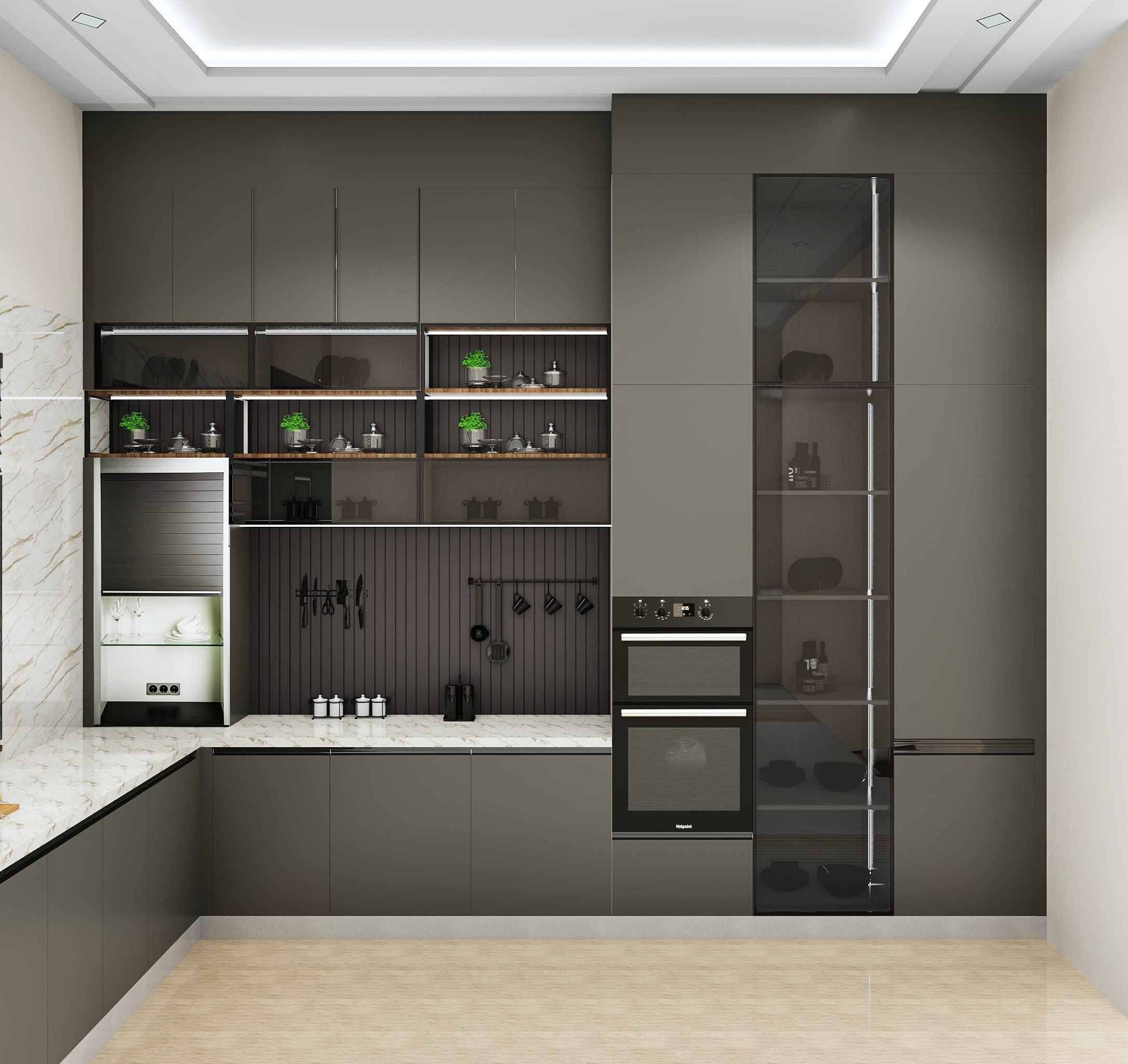 Stylish L Shape Kitchen Design