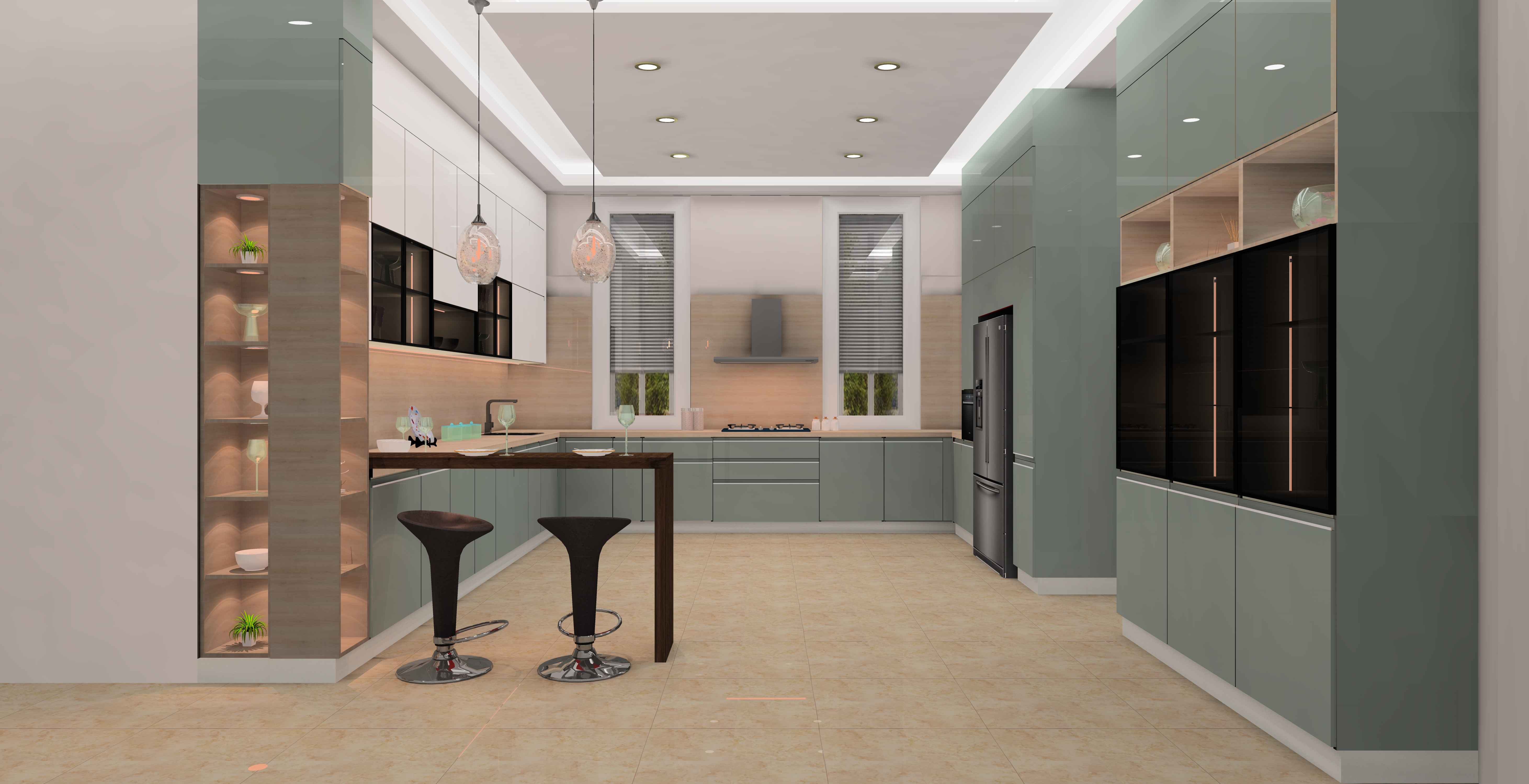 Stylish Loft Modular Kitchen Design