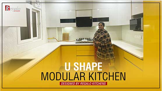 U shaped testimonial modular kitchen design