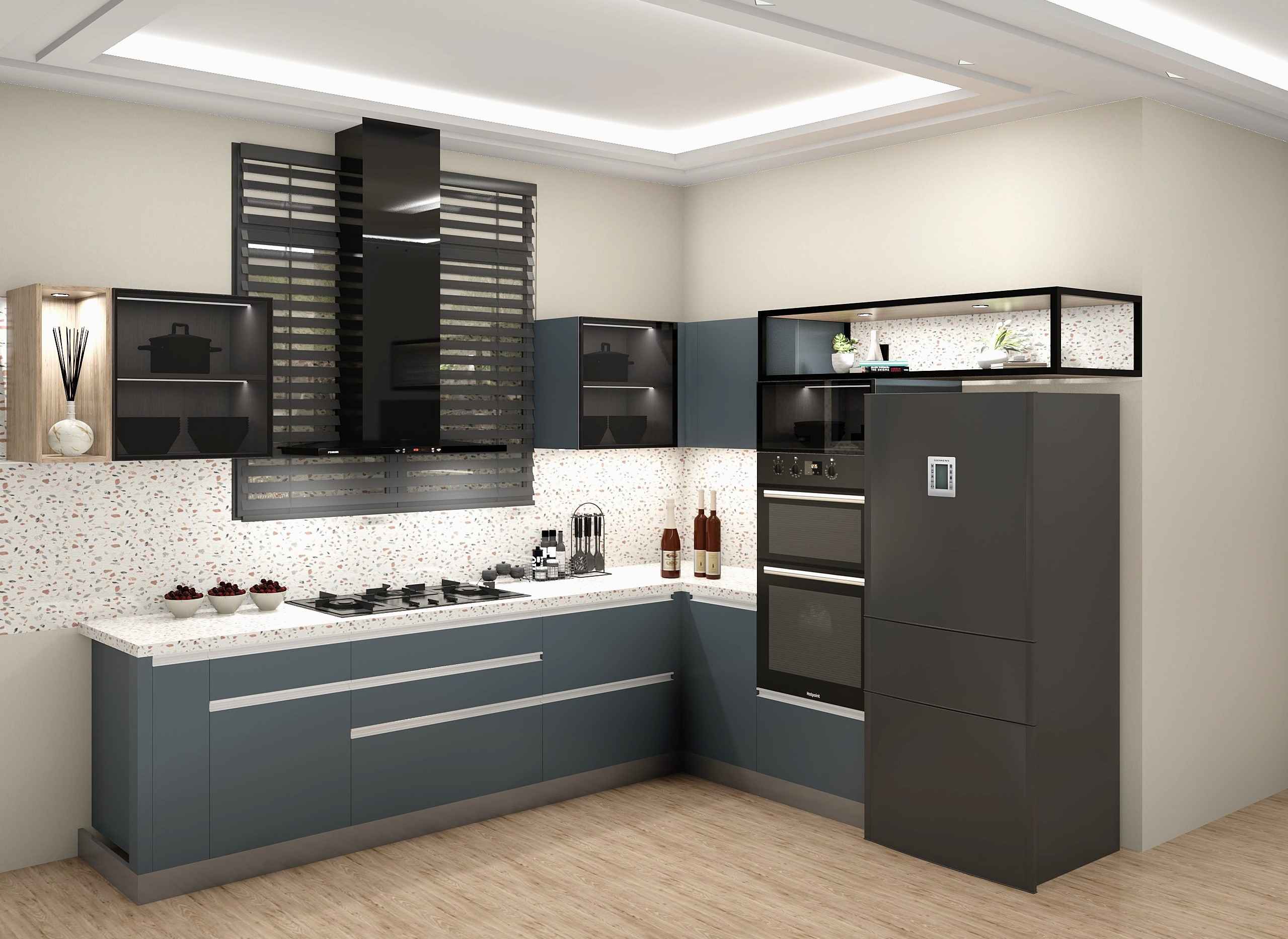 Trendy Modular Island Kitchen Design