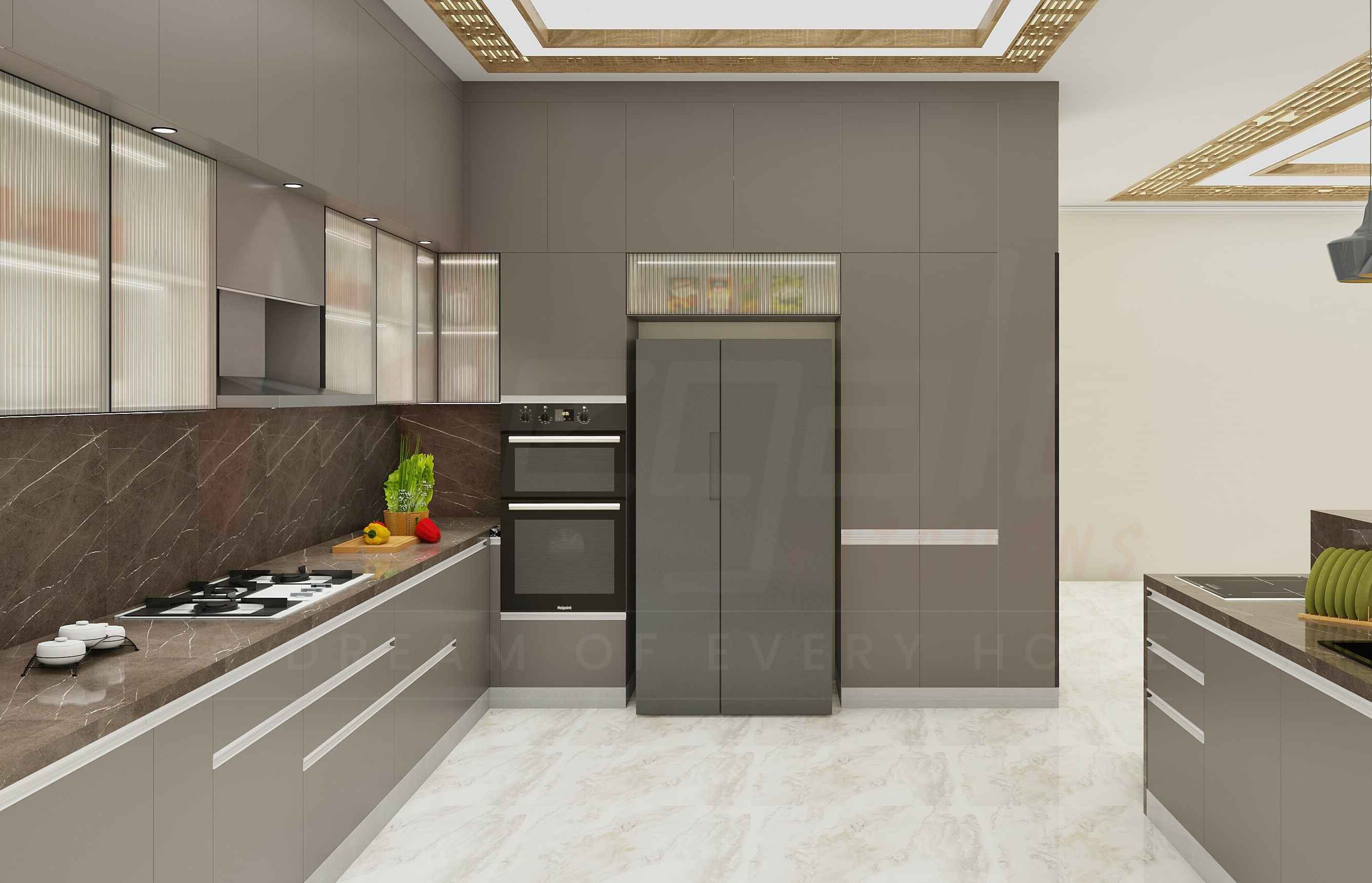 U Shape Perfect Modular Kitchen Design