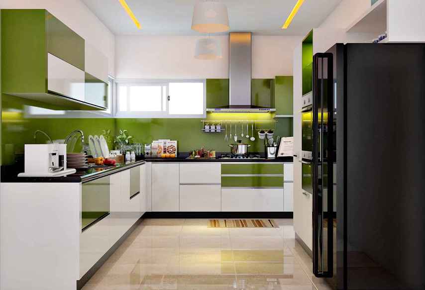 U Shaped Trendy Kitchen Modular Design
