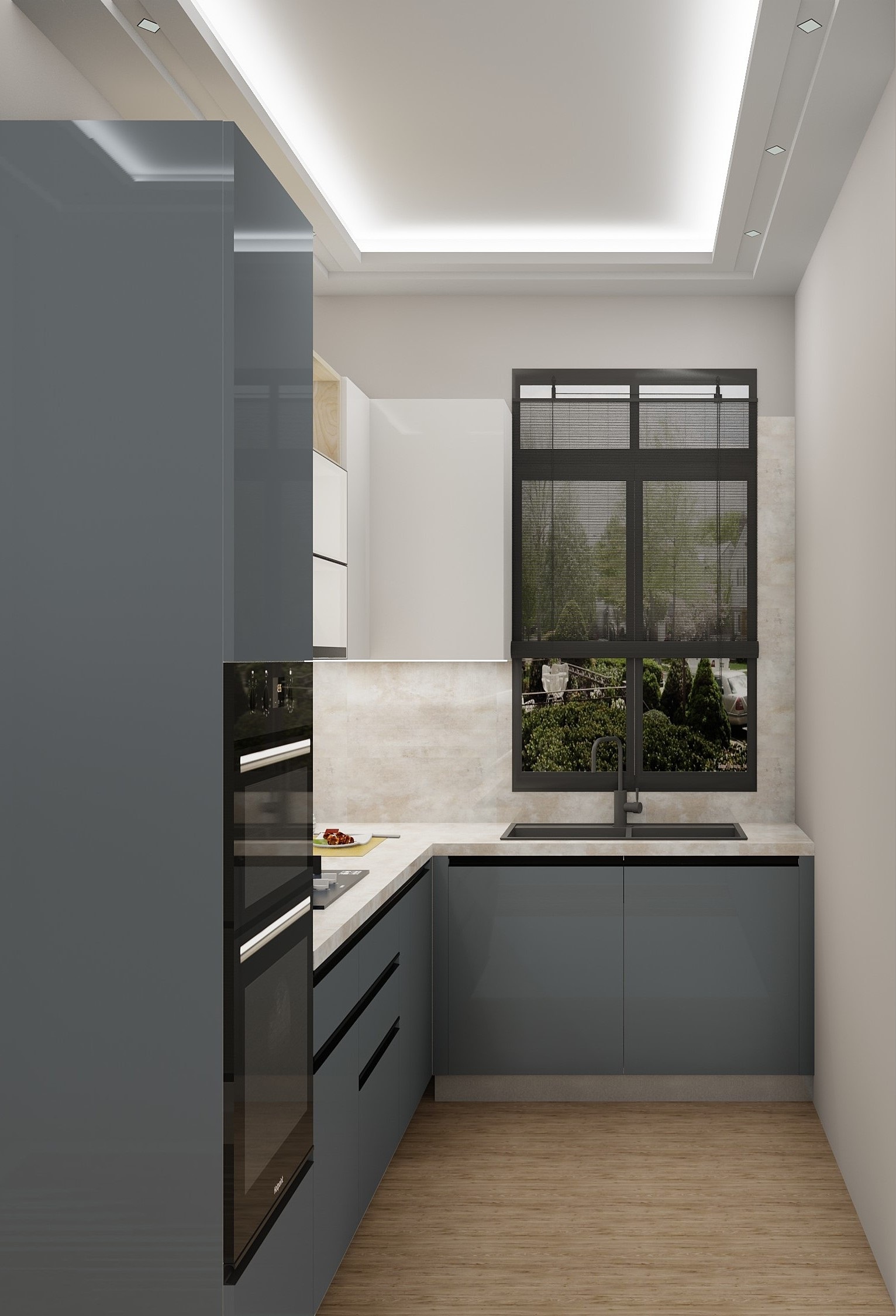 Ventilation Modular Kitchen Design