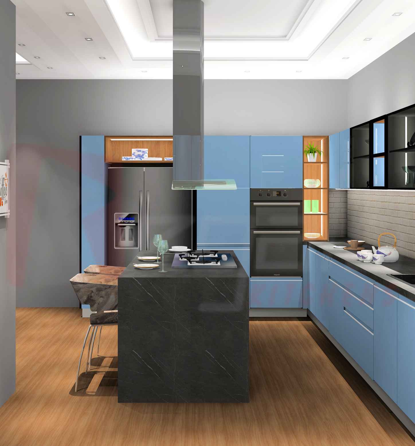 Versatile Smart Island Modular Kitchen