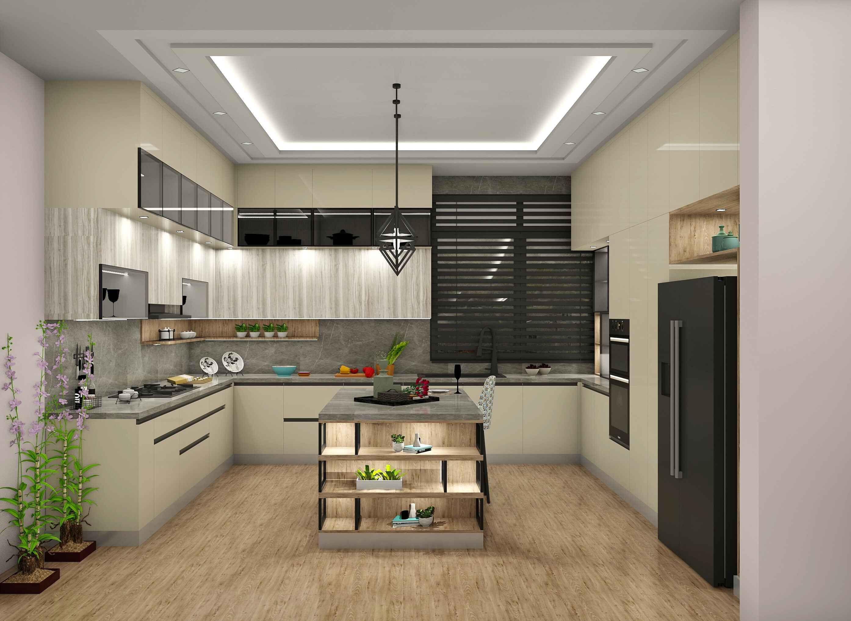 Vogue Island Modular Kitchen Design