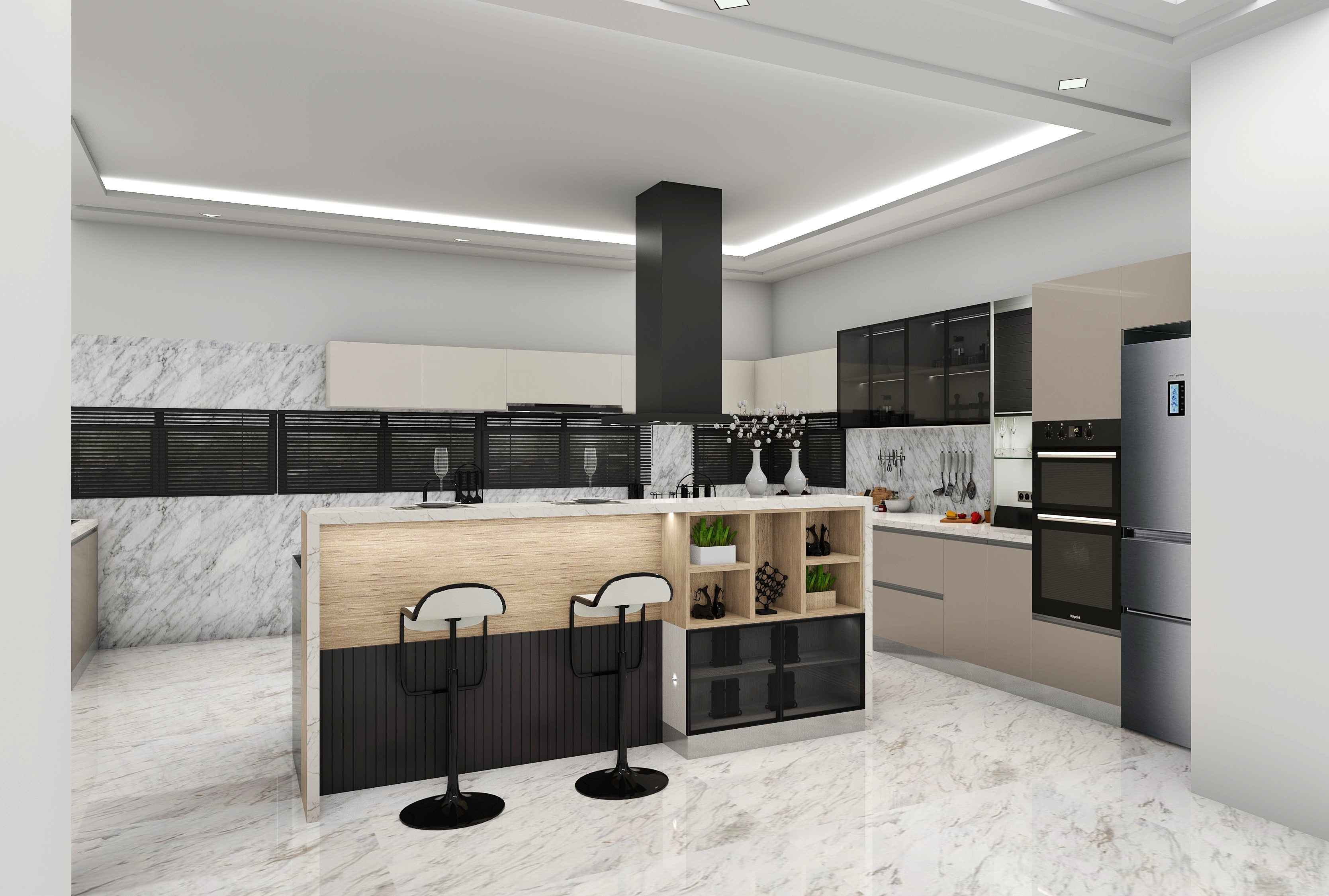 Voguish Italian Modular Kitchen Design